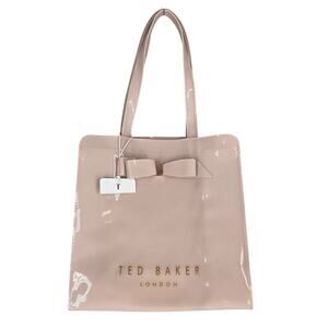 TED BAKER LONDON PALE PINK PVC BOW TOTE – “NO ORDINARY DESIGNER BAG” – 12"x10"